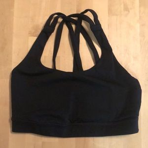 Black lululemon sports bra